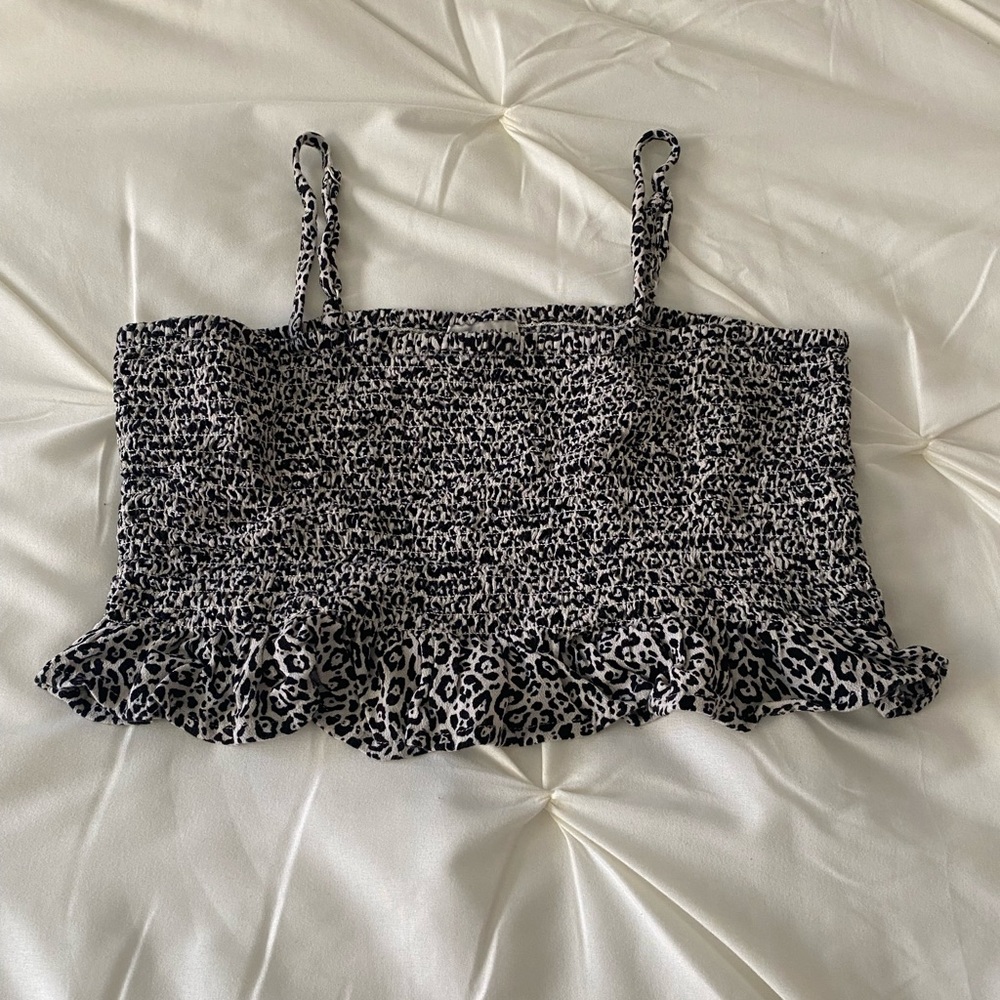 Leopard print top